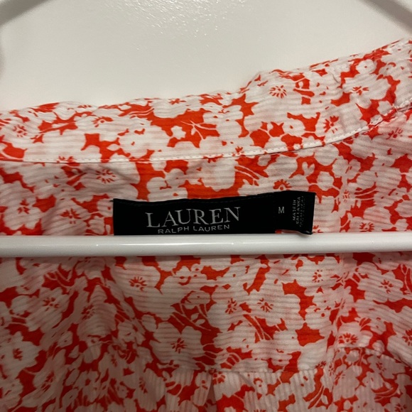 Lauren Ralph Lauren Floral Button Down Shirt Size Medium - Picture 8 of 8